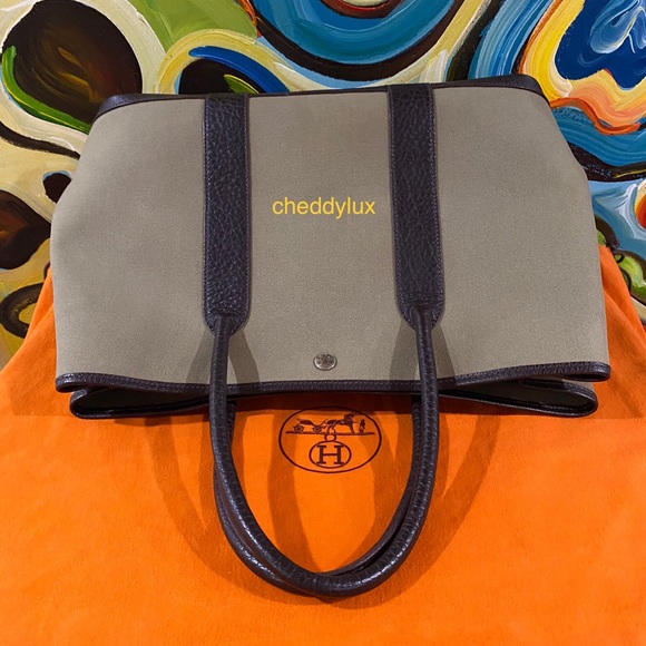 💚💚💚Authentic Hermes Garden Party 30 Tote Bag - Picture 4 of 16